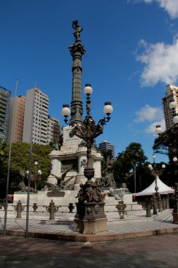 Salvador, Bahia / Brezilya - 3 Eylül 2012: Salvador 'daki Praca do Campo Grande' deki Artisco anıtı