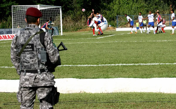 Ilheus Bahia Brasil Mayo 2012 Agentes Fuerza Nacional Son Vistos —  Fotos de Stock