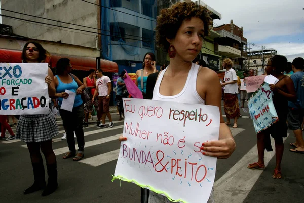Itabuna Bahia Brasil Outubro 2011 Mulheres Participam Marcha Das Vagabundas — Fotografia de Stock