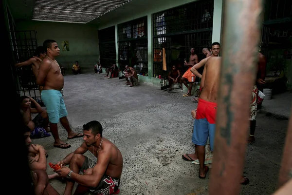 Teixeira Freitas Bahia Brazil Νοεμβρίου 2009 Φυλακισμένοι Βρίσκονται Κελιά Στο — Φωτογραφία Αρχείου
