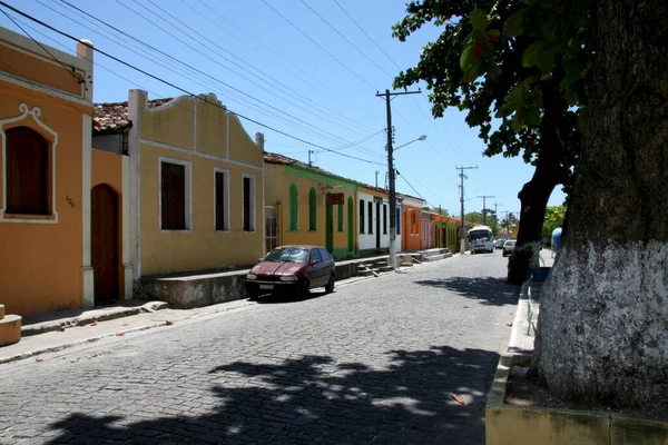 Porto Seguro Bahia Brazil Januari 2008 Uitzicht Kleurrijke Huizen Aan — Stockfoto