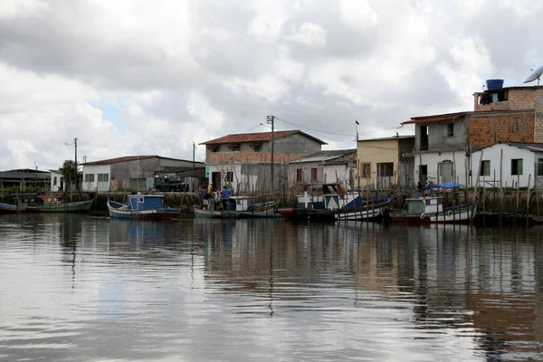 Caravelas Bahia Brazil Maart 2008 Vissersboten Worden Gezien Buurt Van — Stockfoto