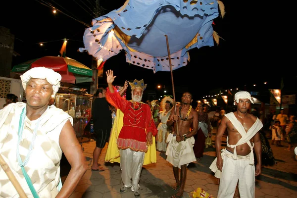 Karavelas Bahia Brazil Marca 2011 Członkowie Bloku Karnawałowego Umbandaum Widziani — Zdjęcie stockowe