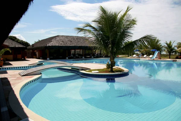 Santa Cruz Cabralia Bahia Brasil Julio 2008 Piscina Hotelera Distrito — Foto de Stock