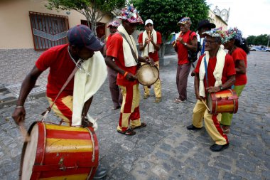 Itaju do Colonia, Bahia / Brezilya - 16 Ocak 2012: Reisado do do Parque Kültür Grubu, Itaju do Colonia şehrinde görüldü.