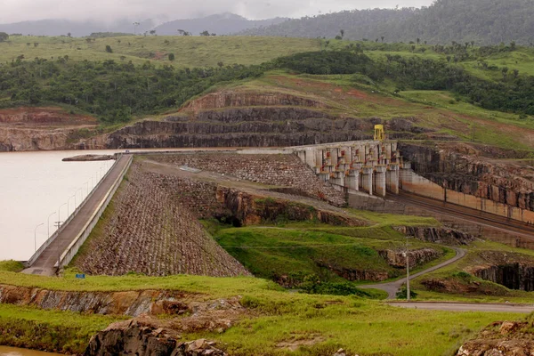 itapebi, bahia / brazil - december 10, 2010: view of the Itapebi Hydroelectric Dam on the Jequitinhonha River, in the municipality of Itapebi. *** Local Caption ***
