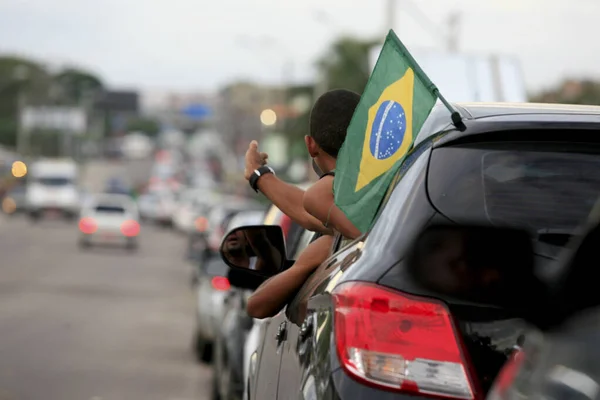 Itaparica Bahia Brasil Junio 2014 Ven Vehículos Línea Para Abordar —  Fotos de Stock