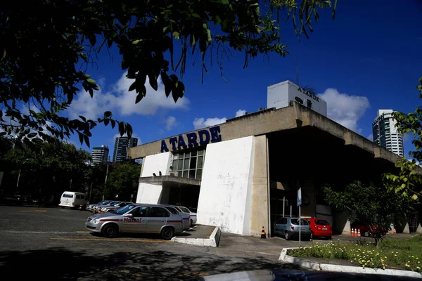 Salvador Bahia Brasil Dezembro 2016 Fachada Sede Jornal Tarde Cidade — Fotografia de Stock