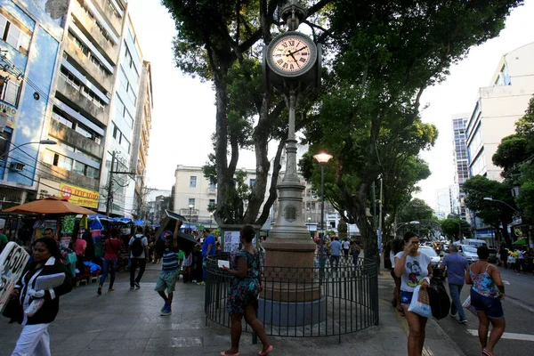 Salvador Bahia Brazil September 2015 Zicht Het Sao Pedro Horloge — Stockfoto