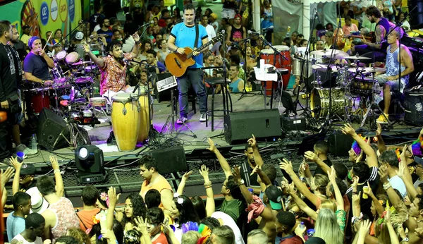 Salvador Bahia Brazil Febbraio 2018 Band Alavonte Esibisce Carnevale 2017 — Foto Stock
