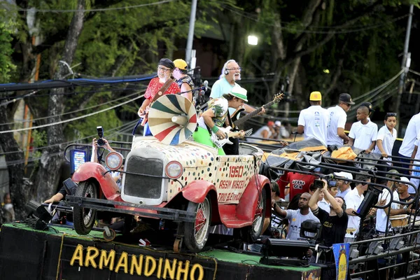 Salvador Bahia Brazil Luty 2017 Armandinho Dodo Osmar Widziane Prezentacji — Zdjęcie stockowe