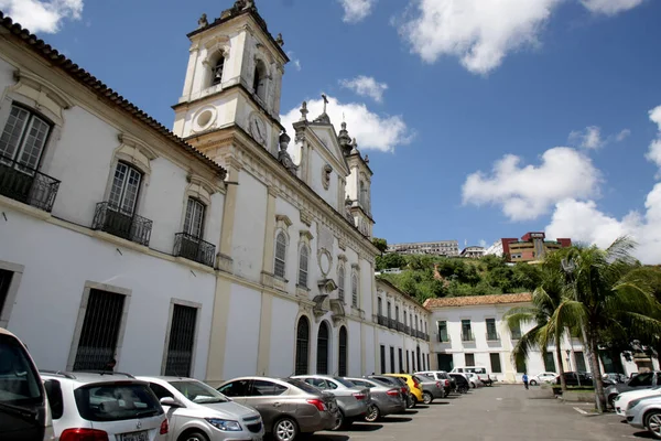 Salvador Bahia Brazil April 2017 Fasad São Joaquim Kyrkans Föräldralösa — Stockfoto