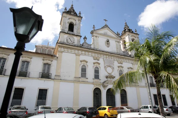 Salvador Bahia Brazil 2017年4月11日 萨尔瓦多市Sao Joaquim教堂孤儿的立面 地方字幕 — 图库照片