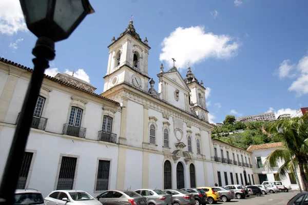 Salvador Bahia Brazil Kwiecień 2017 Fasada Kościoła Sierot Sao Joaquim — Zdjęcie stockowe
