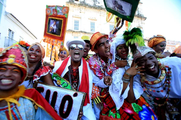 Salvador Bahia Brésil Février 2016 Des Membres Grupo Cultural Filo — Photo