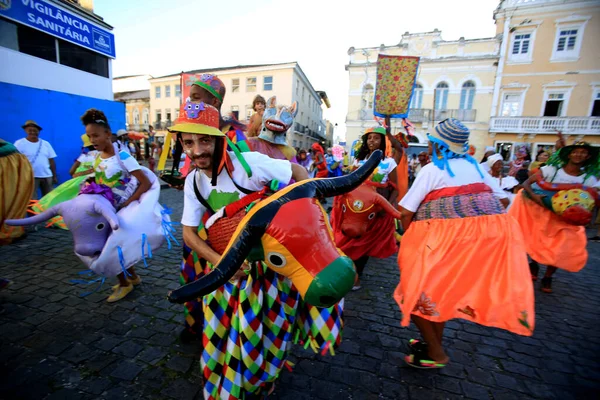 Salvador Bahia Brésil Février 2016 Des Membres Grupo Cultural Filo — Photo