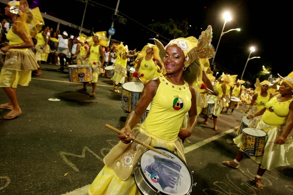 Salvador Bahia Brazil Февраля 2015 Года Участники Banda Dida Женской — стоковое фото