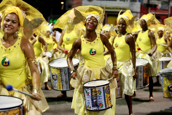 Salvador Bahia Brazil Февраля 2015 Года Участники Banda Dida Женской — стоковое фото