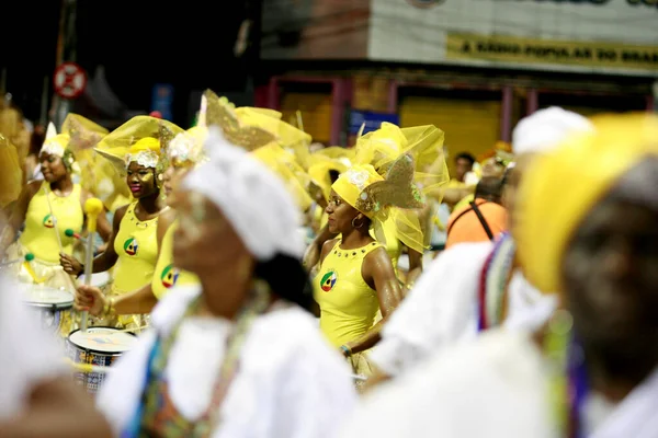 Salvador Bahia Brésil Février 2015 Des Membres Banda Dida Groupe — Photo