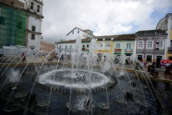 Salvador Bahia Brazil April 2015 Люди Можна Побачити Пелурінью Історичному — стокове фото