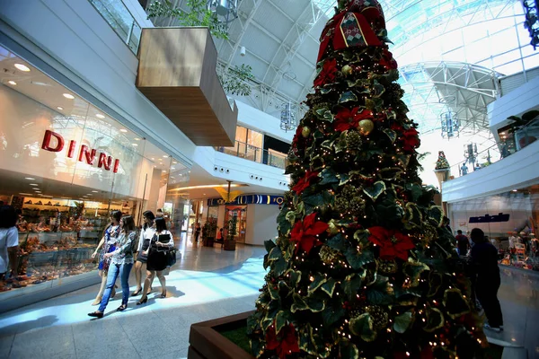 Salvador Bahia Brazil Oktober 2015 Kerstversiering Zien Het Winkelcentrum Salvador — Stockfoto