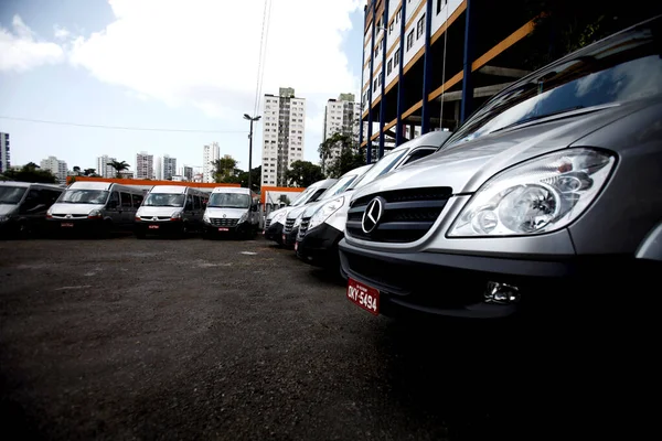 Salvador Bahia Brasil Septiembre 2015 Furgonetas Utilizadas Transporte Turístico Ciudad — Foto de Stock