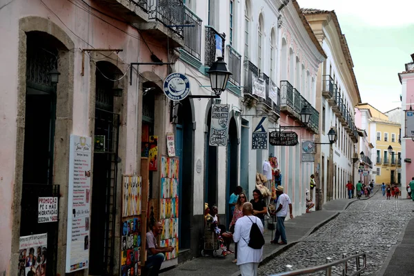 Salvador Bahia Brazília 2015 Április Turisták Láthatók Pelourinho Salvador Város — Stock Fotó