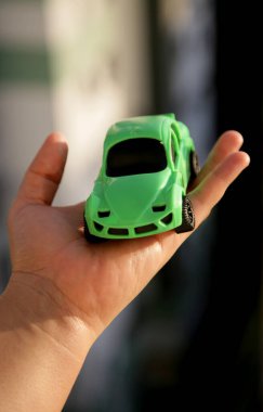 Salvador, Bahia Brezilya - 26 Mayıs 2020: Minyatür bir arabanın kopyası..