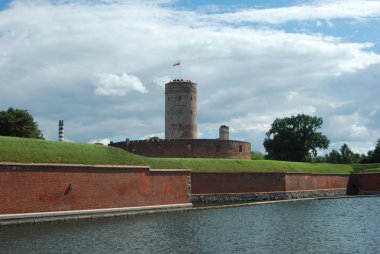 Polonya 'nın Gdansk kentindeki eski tarihi kale..
