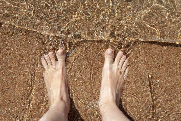 해변의 모래와 — 스톡 사진