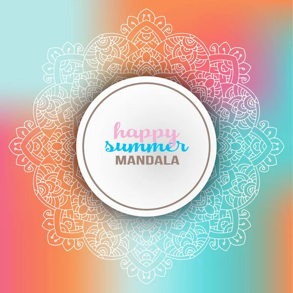 Vektör yuvarlak soyut daire. Mandala stili.