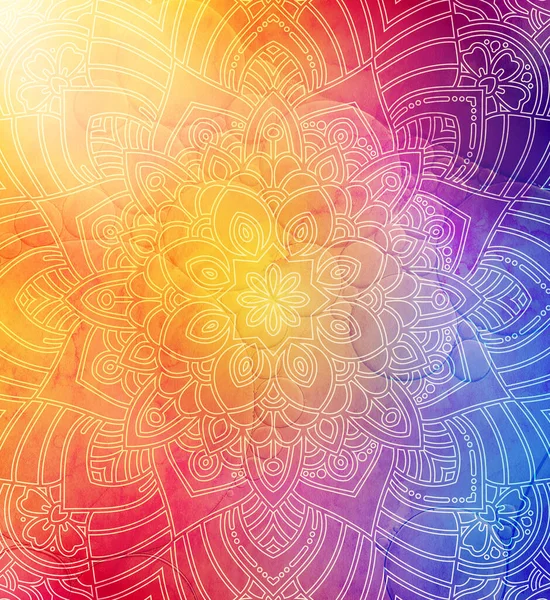 Carta Parati Mandala Traforo Rotondo Stile Boho Sfondo Ornamento Etnico — Foto Stock