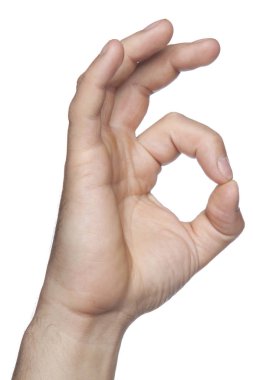 Herşey yolunda mı hareket gösteren el