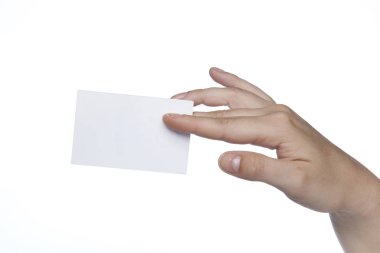 parmaklar, kopya alanı düzenlenen dikdörtgen beyaz sayfa