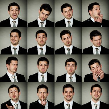 all emotions, man in suit clipart