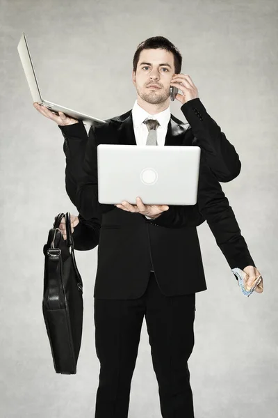 Hombre de negocios es un pulpo — Foto de Stock