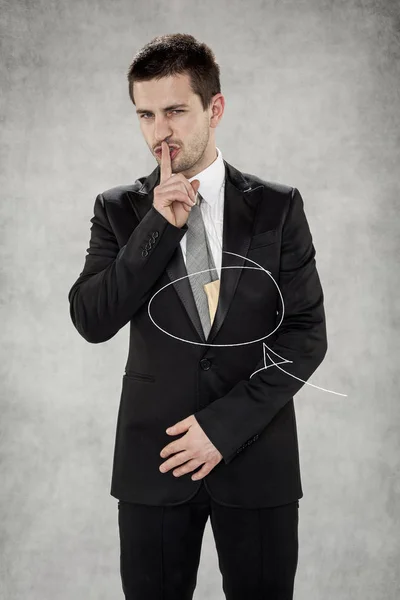 Corruption, man in suit — Stock Photo, Image