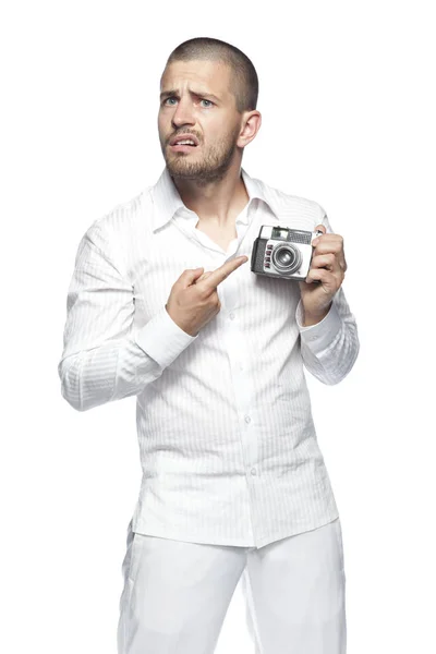 ¿Qué es esto, hombre de negocios con camisa blanca —  Fotos de Stock