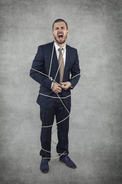 Businessman is guilty — Stock Photo, Image