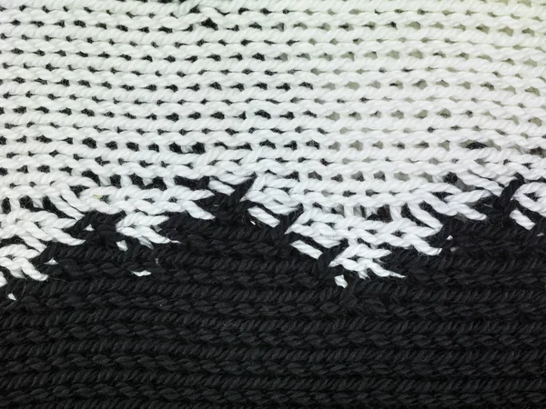 Fundo branco e preto têxtil — Fotografia de Stock