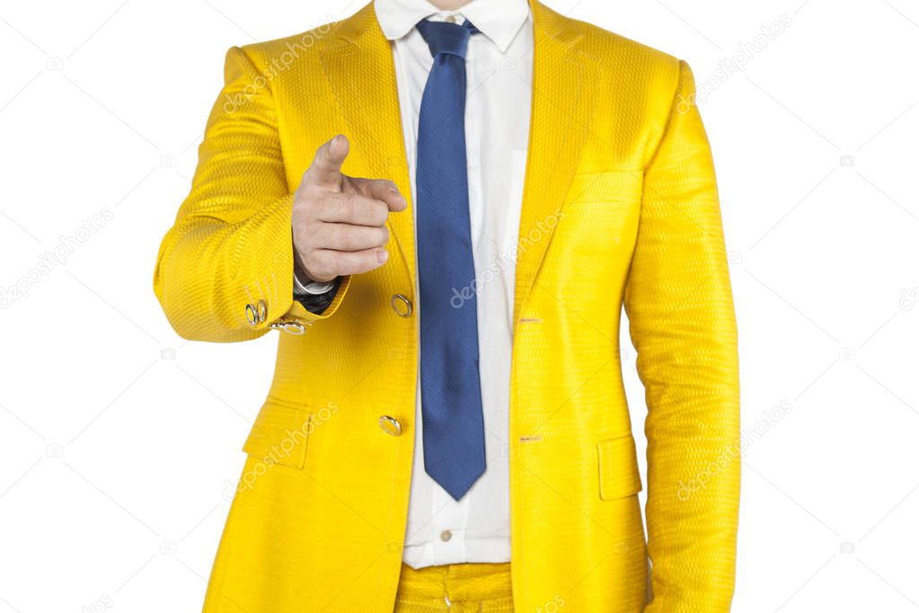 businessman finger pointing at you