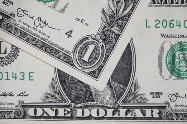 Pocos billetes de un dólar — Foto de Stock