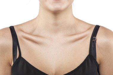 Bir ince kız kemikleri çıkıntılı