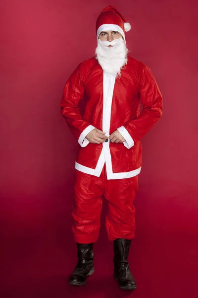 Kerstman ziet eruit als een jonge man — Stockfoto