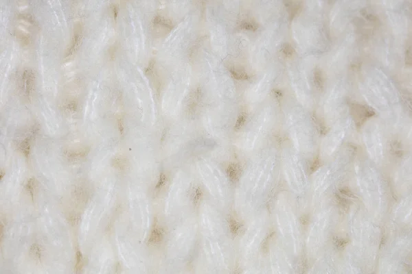 Weißer Stoff, gemusterte Nahaufnahme auf Naht — Stockfoto