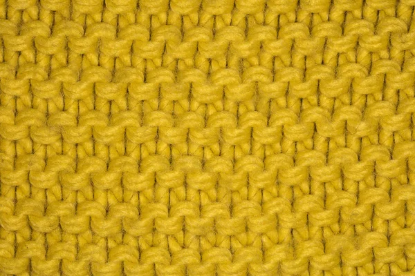 Tecido amarelo, close-up para padrão — Fotografia de Stock