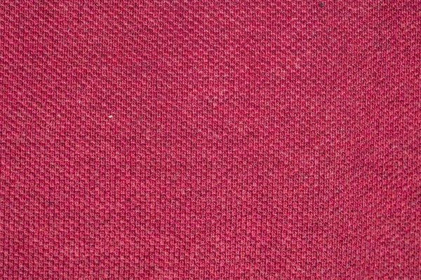Rode stof, close-up op steek — Stockfoto
