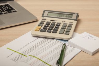 Ofis Masası, hesaplamalar ve notlar, görünümünü kapat