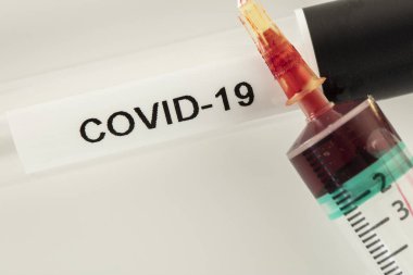  drugs and tests for COVID-19, vaccine concept clipart