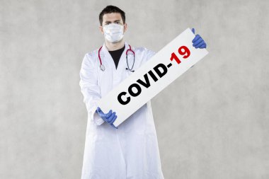 doktor bilgi için veya bilgi için panoları tutar, uyarı kavramı